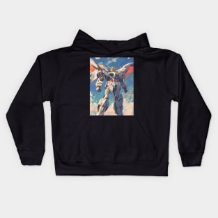 Winged Warriors: Gundam Wing, Mecha Epic, and Anime-Manga Legacy Unleashed Kids Hoodie